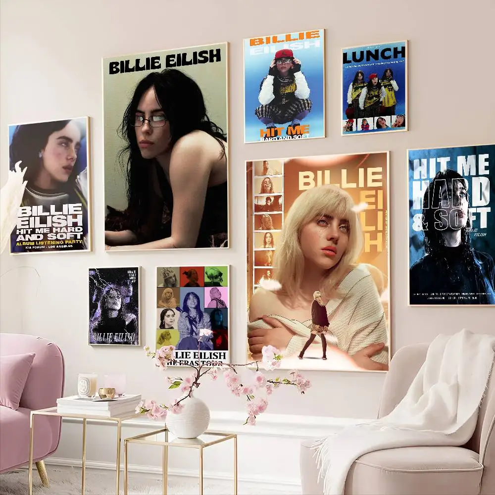 Famous Singer B-billieS Singer Classic Vintage Posters HD Quality Wall Art Retro Posters for Home Room Wall Decor