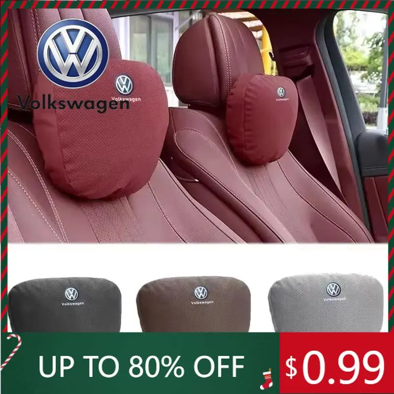 

Для VW Volkswagen Jetta MK5 Golf Замшевый салон автомобиля Подголовник Подушка для поддержки шеи для Volkswagen Golf Passat Jetta Beetle Tigua