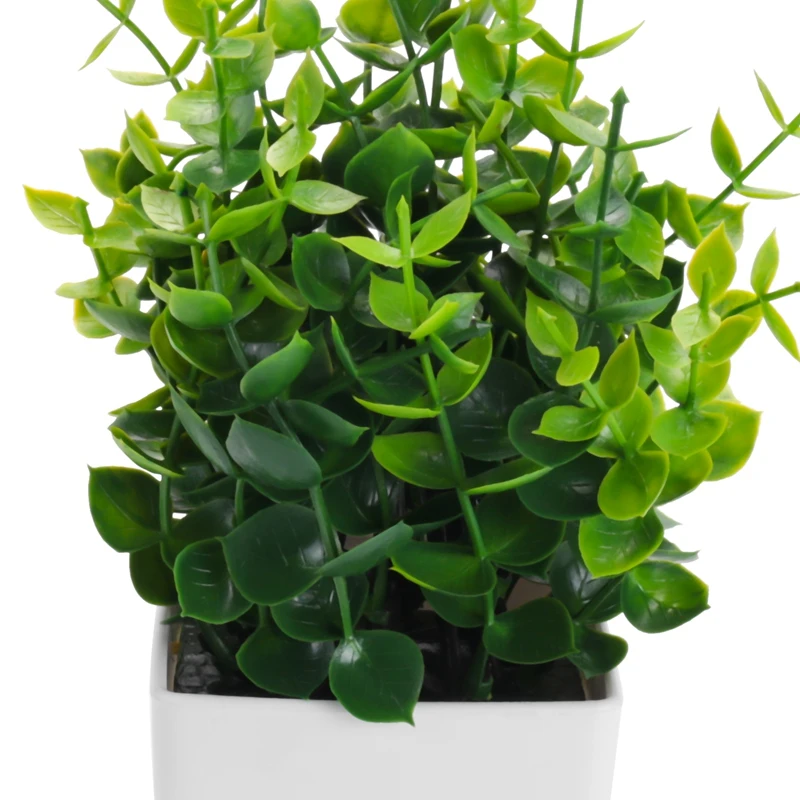 3 Pack Fake Plants In Pots Artificial Eucalyptus Plant Mini Potted Faux Plants Indoor Small Plastic Wheat Grass Shrubs