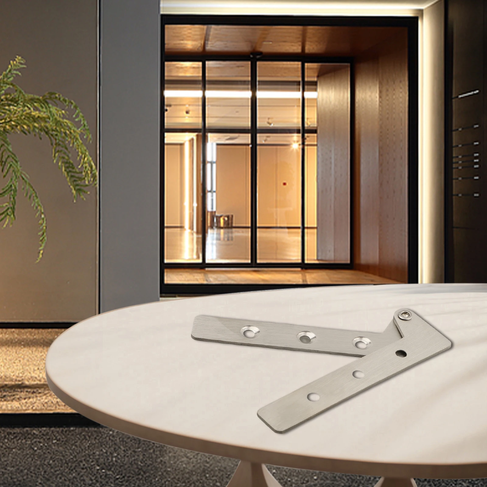 Door Installation Home Improvement Rotating Pivot Hinge Rotary Door Hinge Silver Internal Doors Long Life Silver Tone