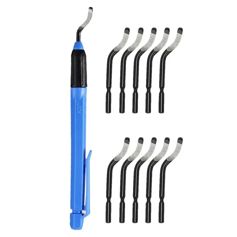 

Metal Deburring Tool Alloy Manual Deburring Tool In Pen Shape Portable High Precision Burr Removal Cutters Reamer Tool With