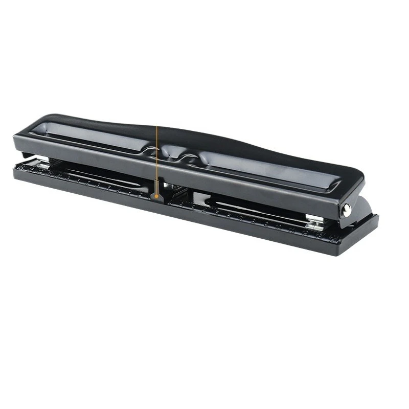 Adjustable 3 Hole Paper Punch Metal Manual Puncher A4 File Punching Machine Office Tool