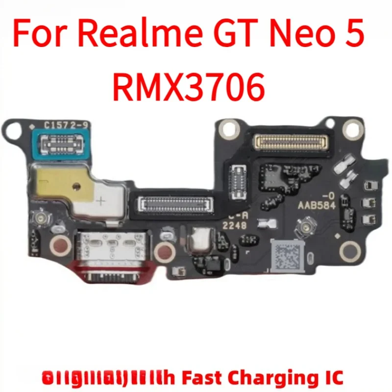 

Модуль для считывания Sim-карт Realme GT Neo 5 RMX3706, док-разъем Neo5 USB, порт для быстрой зарядки, гибкий кабель, детали