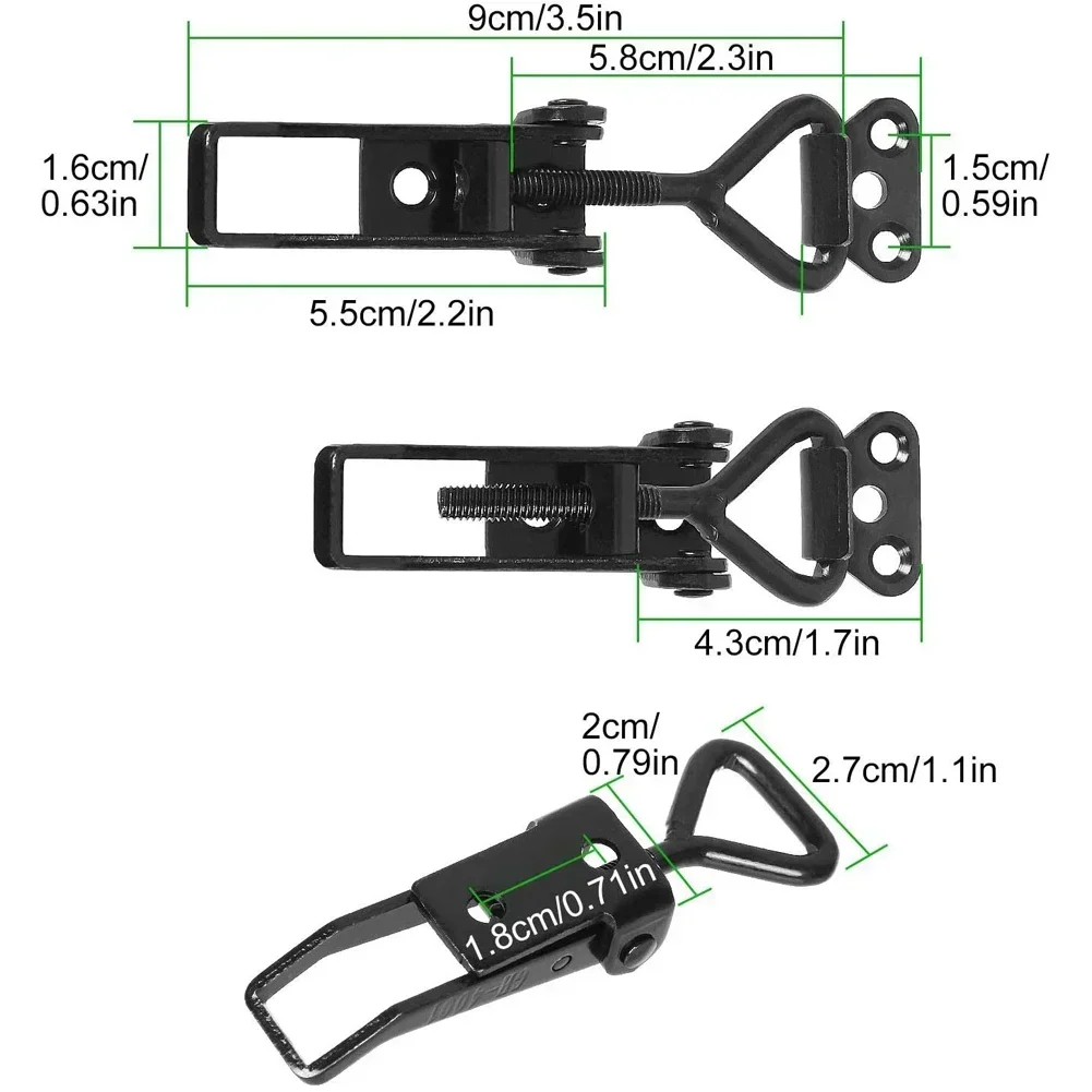 4 Stuks Pull Klink Klem Klink 220Lbs Capaciteit Verstelbare Quick Release Trekken Klink Voor Deur Klink Haak Toggle Clamp Toggle klink