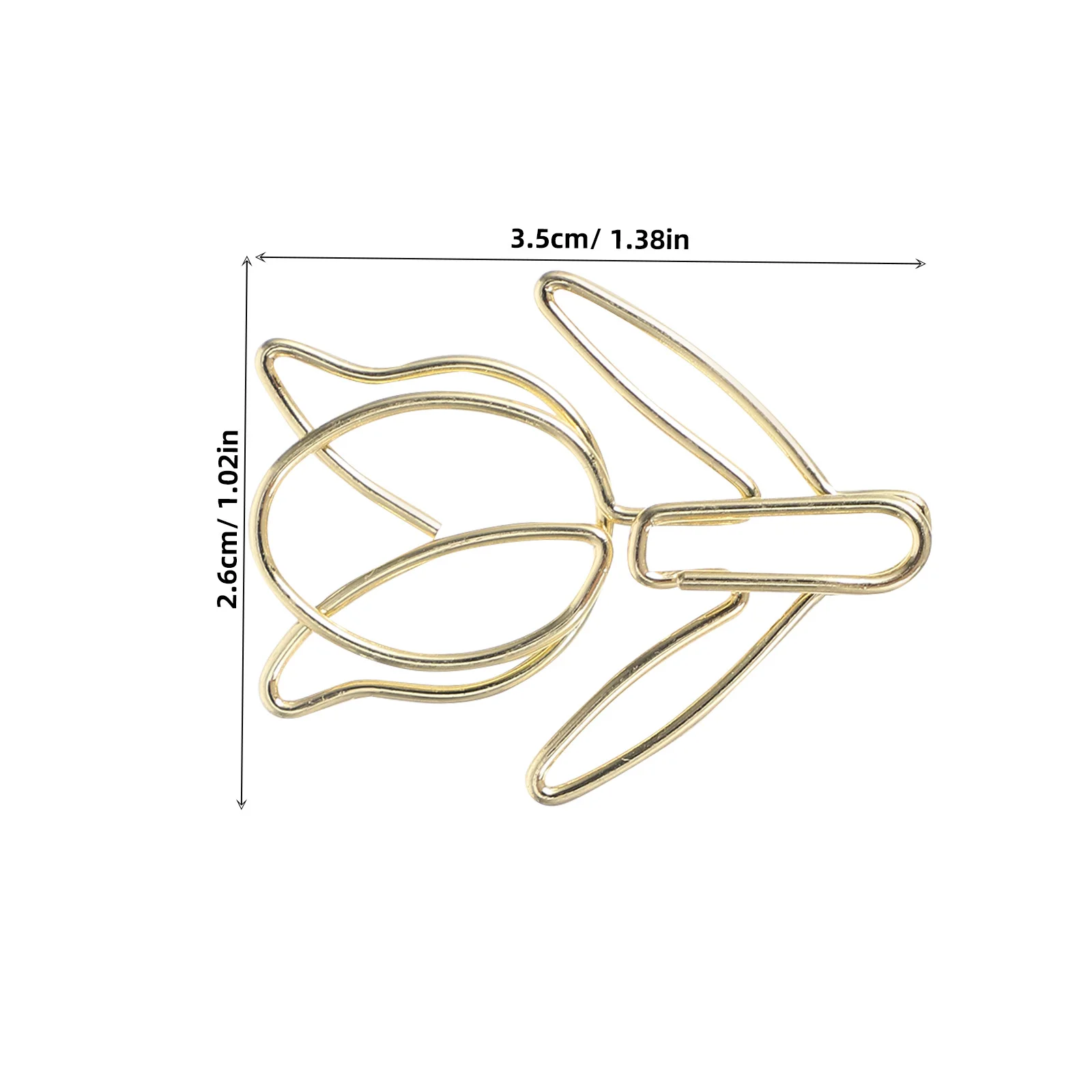 40Pcs Tulip Paper Clips Flower Shaped Paperclips Cute Creative Office School Planner Clips File Organization Cute Paperclips