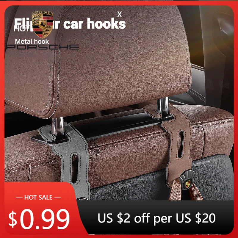 

Наклейка на автомобиль для Porsche Cayman, Cayenne, 911, Macan, крючок на подголовник сиденья, органайзер для заднего сиденья, аксессуар для Porsche Cayenne