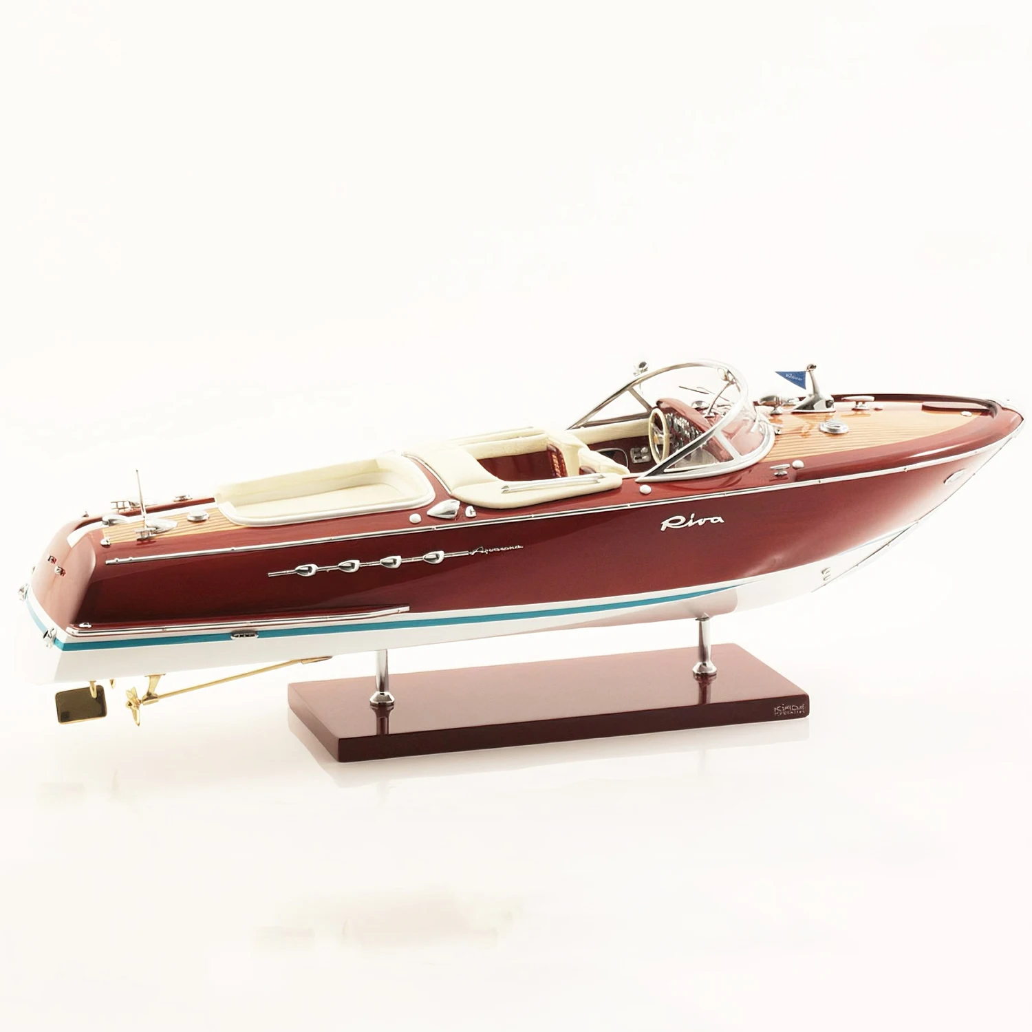 1/15 Riva Aquarama Luxury Yacht Model 55 Cm Made of High-grade Solid Wood  Purely Handcrafted Yacht Static Model Ship Toy