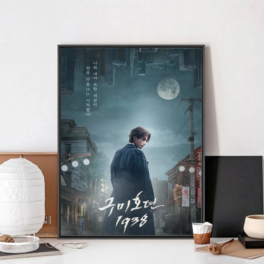 Tale Of The Nine Tailed Lee Dong Wook Poster Kraft Club Bar Paper Vintage Poster Wall Art Painting Bedroom Study Stickers