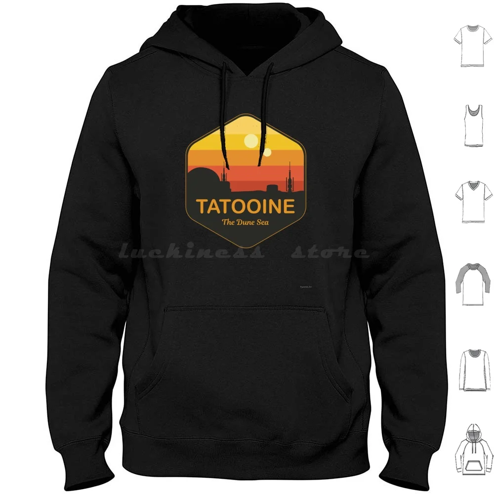 Tatooine The Sea Hoodie Cotton Long Sleeve Tatooine Galaxy Sci Fi National Park Kashyyyk Kamino Scarif Alderaan Hoth Yavin