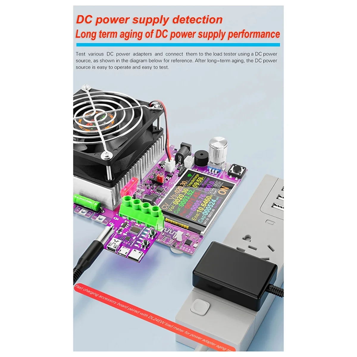 ABQR Type-C PD3.1 Fast Charging 4-Wire Test Board Voltage Meter Deceiver 140W Charger Aging Tool for DL24 Load Tester