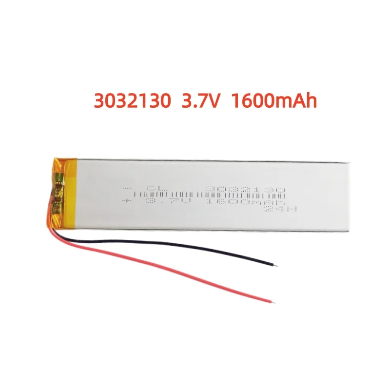 

3032130 3.7V 1600mAh 1.25mm 2P Li Polymer Battery For Keychron K3 keyboard LED lights Bluetooth keyboard Car recorder