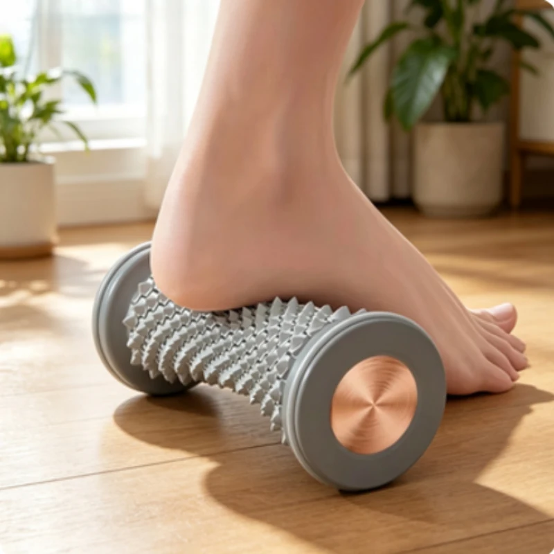 

Plastic Manual Foot Massage Roller Plantar Fasciitis Relief Yoga Massage Ball Muscle Relax Foot Care Massager Tool