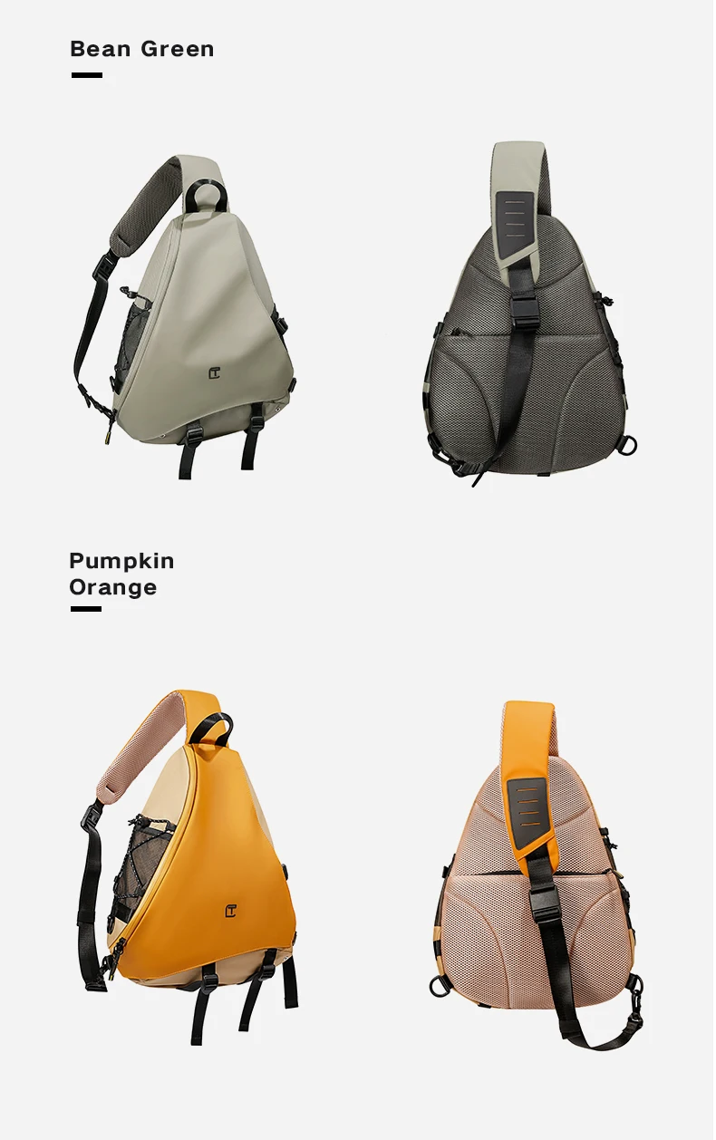 TANGCOOL Umhängetasche für Herren, wasserabweisender Umhängetaschen-Rucksack, große Kapazität, diebstahlsichere Brusttasche für Reisen, Wandern, täglichen Gebrauch – Detail 17