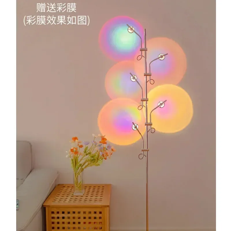 Rainbow Floor Lamp Living Room Sunset Projection Edge Lamps Bedroom Atmosphere Standing Light Home Decoration