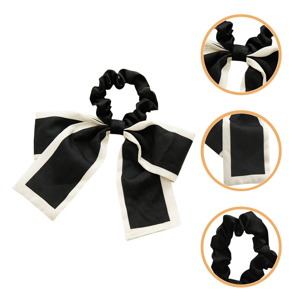 

3Pcs Bowknot Hair Ties Elastic Ponytail Holders Long-Lasting Supple Material Hair Accessories for Women Girls Stylish Daily
