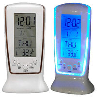 Calendar Clock Digital LED Clock Desktop Clock Bedside Temperature Music Lighting Multi-function Lazy Alarm Clock