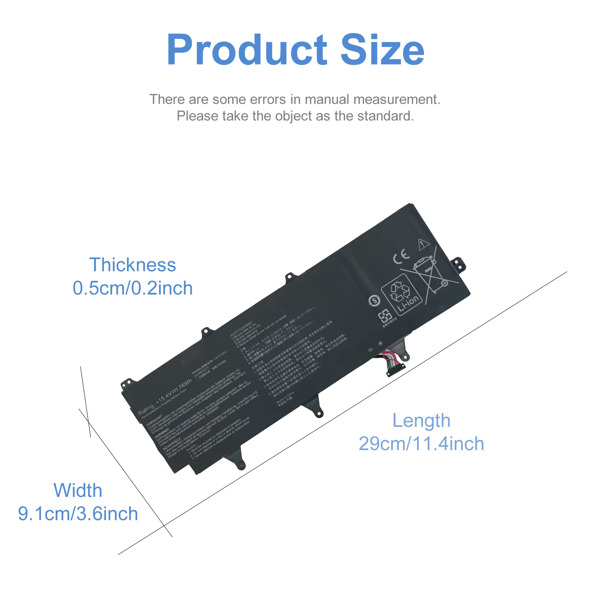 C41N1802 Laptop Battery For ASUS ROG Zephyrus S 3s Plus GX701 GX701GW GX701GX GX701G GX701GWR GX735GW GX735GX