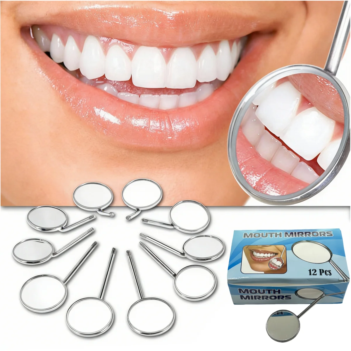 

Зеркало стоматологическое для осмотра полости рта, отражатель, ортодонтическое зеркало, зеркало для проверки зубов, из нержавеющей стали, инструменты для стоматологов, стоматологическое оборудование