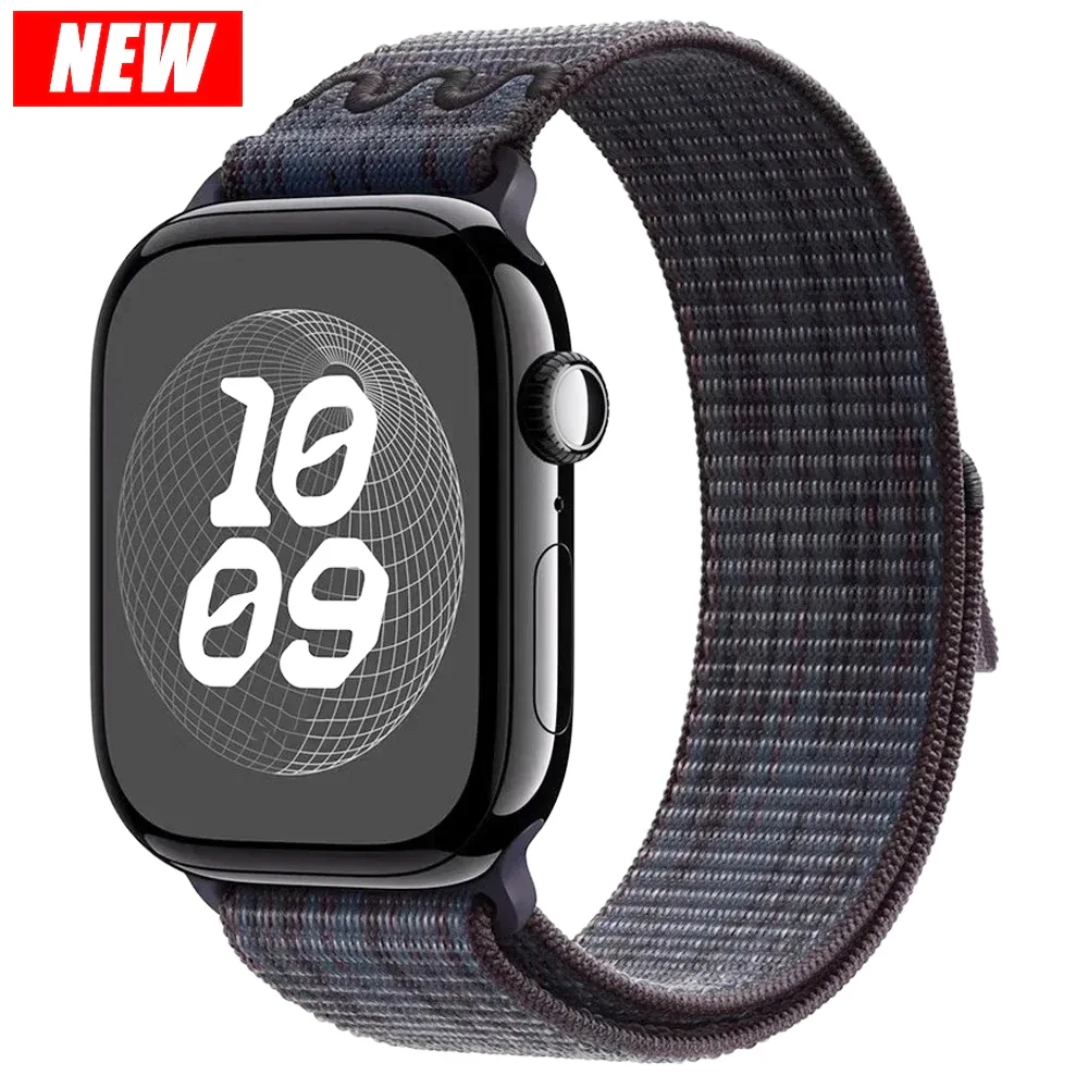 Nylon Loop Strap for Apple Watch Ultra 3 49mm Bracelet iWatch 11 10 9 8 7 6 5 4 se Sport NEW Design 42-46mm 45mm 44mm 41mm Band