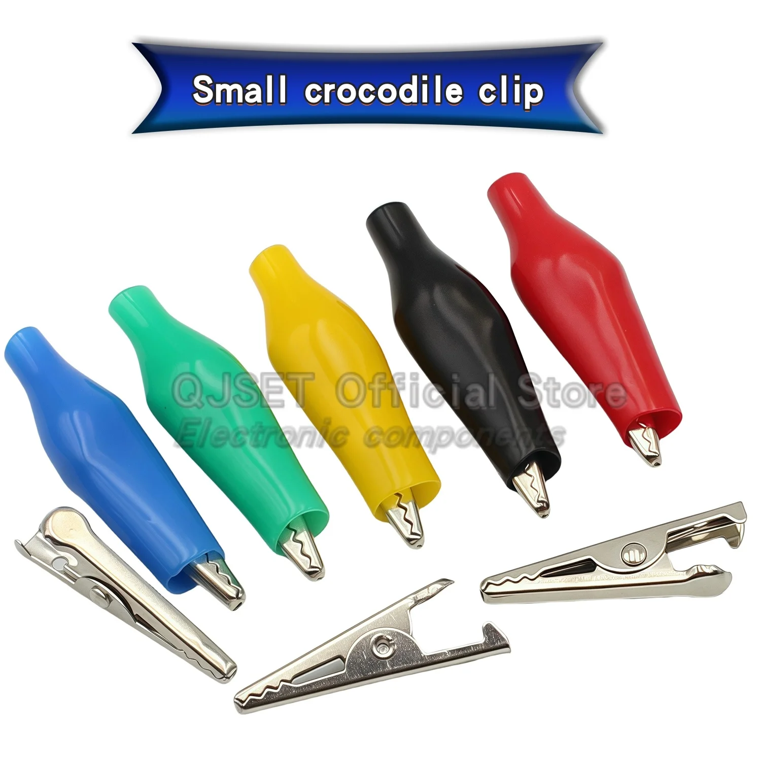 20 ชิ้น 28/35/45 มม.คลิปจระเข้โลหะ G98 ช่างไฟฟ้า CLAMP ห้องปฏิบัติการทดสอบโพรบเมตรโฟลเดอร์สีดำสีแดงคลิปสำหรับแบตเตอรี่รถยนต์