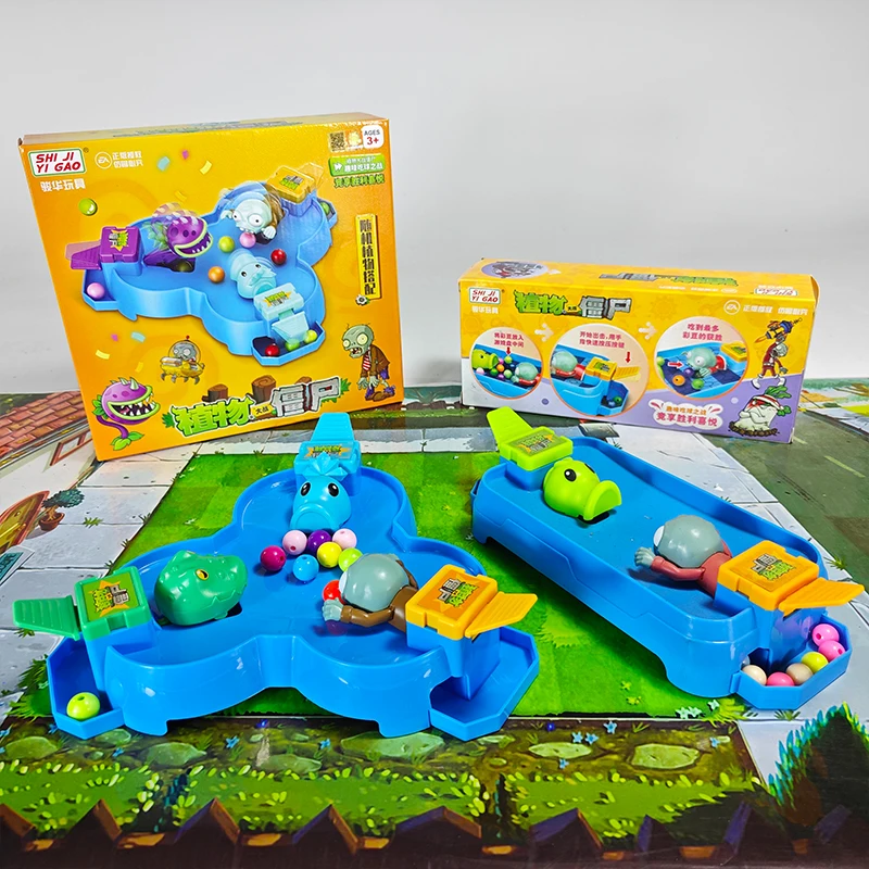 النباتات مقابل الزومبي سلسلة المعركة التنافسية باك مان معركة مجلس زومبي لعبة شخصية الحلي الألعاب التفاعلية هدية للأطفال