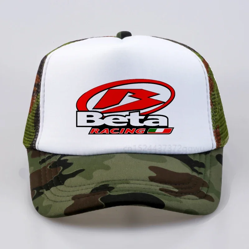 BETA RACING-gorra de béisbol de MOTOCROSS para hombre y mujer, gorro de malla transpirable, ajustable, para exteriores