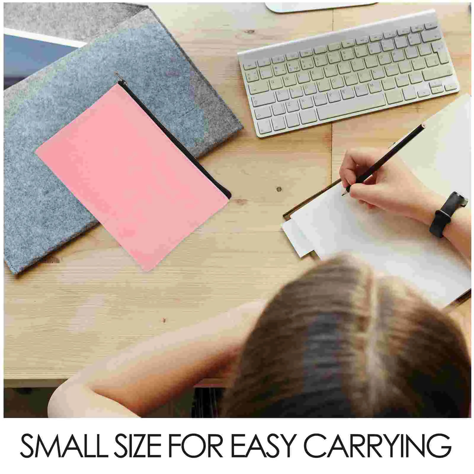 6 Pcs Jewelry Storage Bag Makeup Zipper Pouch Blank Drawstring Student Candy Bags