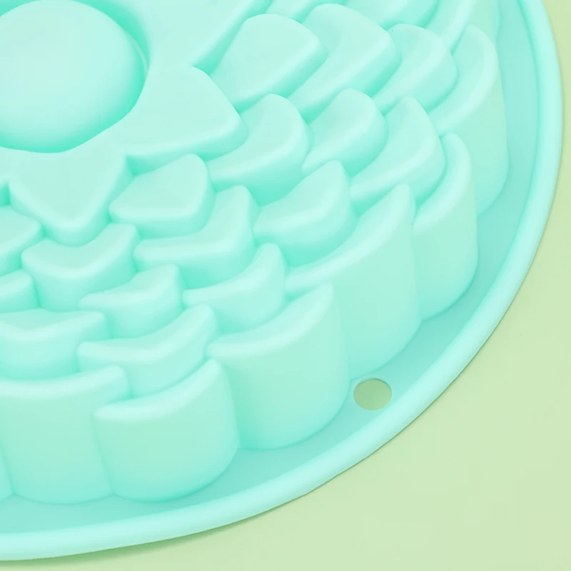 3D Flower Baking Tray Silicone Cake Molds Form Mousse Pizza Pan Large Bakery Dish Bakeware Tools DIY Toast Bread Moulds Ice Tray