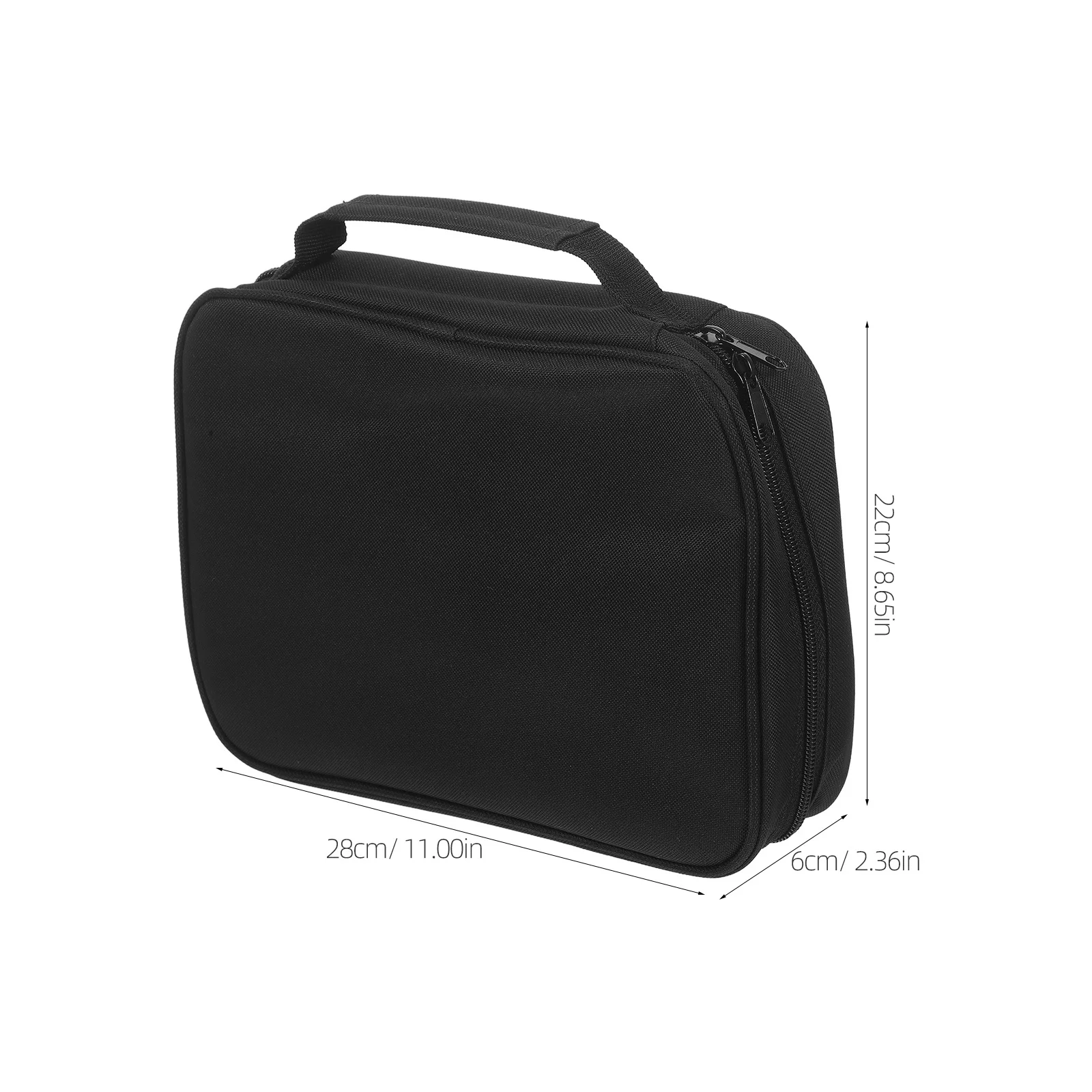 Tas Sampul Alkitab Tahan Air dengan Ritsleting dan Pegangan, Banyak Kantong untuk Penyimpanan dan Pengorganisasian Kitab Suci di Gereja