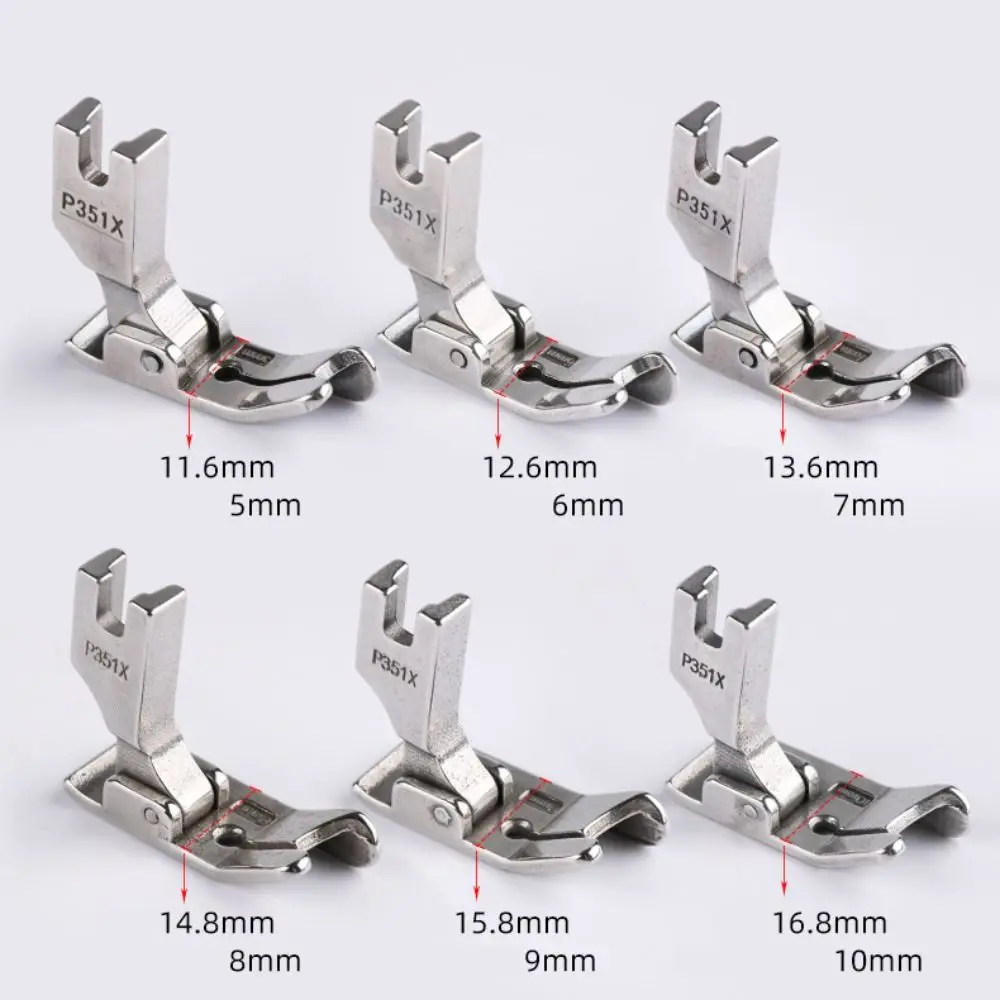 1Pc 3mm-10mm P351X Right Edge Guide Presser Foot Sidewall Presser Foot New Right Side Guide Feet Sewing Tools Industrial