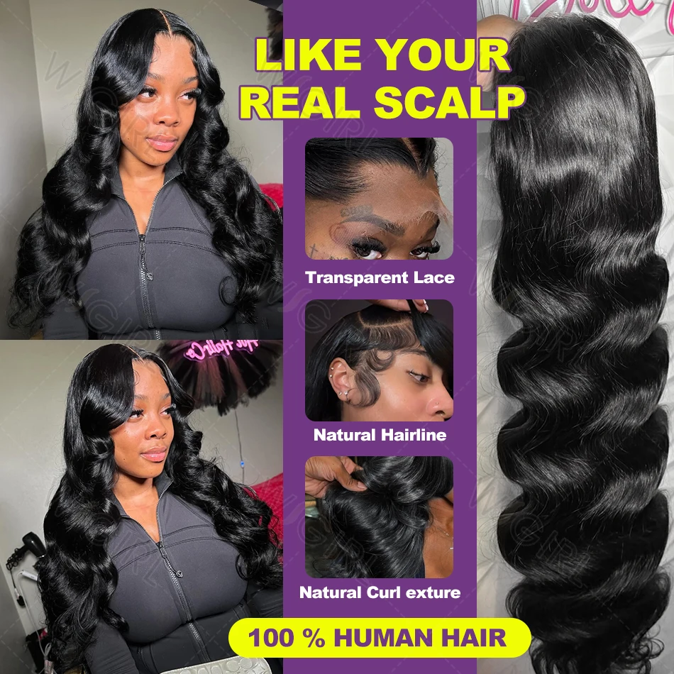 Smilegirl 220 Density 30 36 Inch Body Wave Lace Frontal Human Hair Wigs 13x6 13x4 Remy Transparent 5x5 Glueless Wig Lace Front Wig