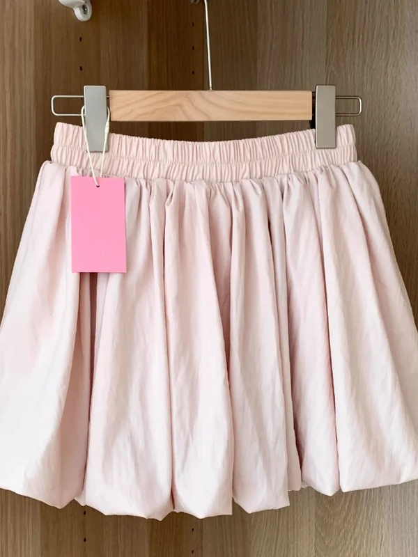 

Милая пышная юбка с высокой талией, брюки-фонарики, антилегкие юбки на половину тела, корейские юбки трапециевидной формы для женщин