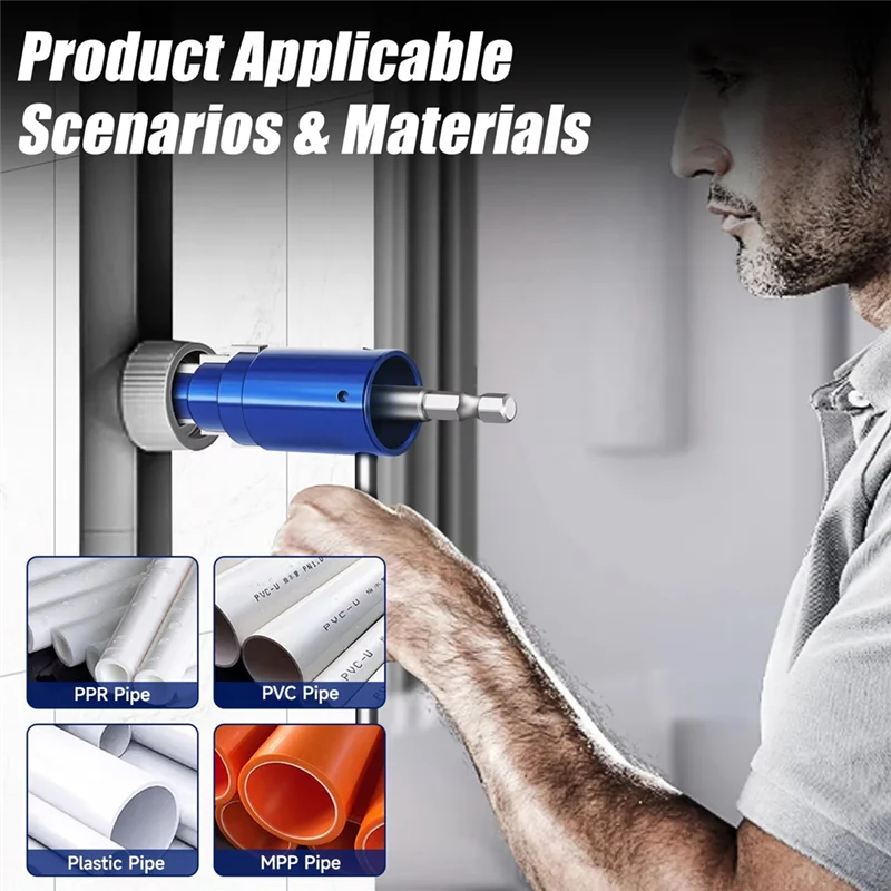 ABGR-Alat Ekstraktor Katup Pipa Rusak Manual Bor Listrik Menghilangkan Katup Sudut Baut Keran Rusak Berkarat 1/2,3/4,1 Inci