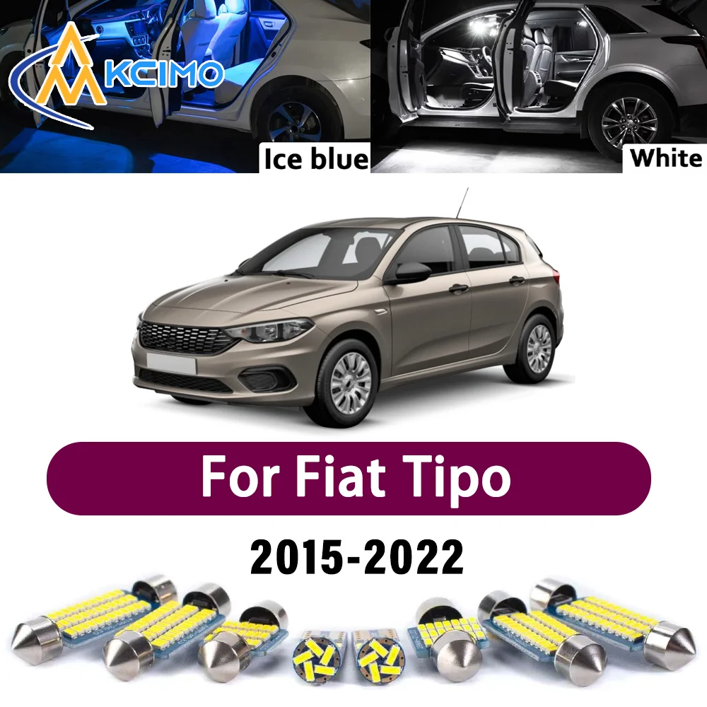 

Error Free LED Interior Light Kit for Fiat Tipo 2015-2022 Premium Bright Dome Trunk Mirror Reading Lamps Canbus