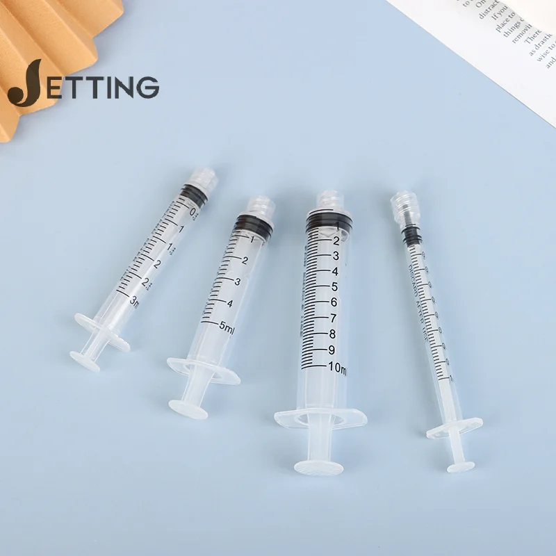 10pcs Luer Lock Syringes 1/2/3/5/10/20/30/5/100ml Plastic Syringe Nutrient Syringe Tools Sampler Measure Tool Parts