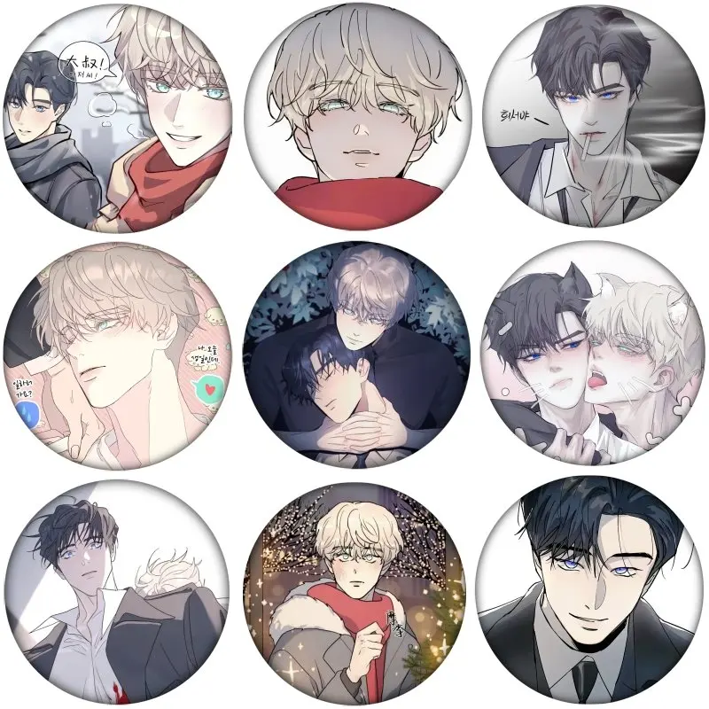 

58 мм корейский BL Manhwa Rootless Tree косплей значок аниме брошь булавка аксессуары для одежды украшение рюкзака подарок