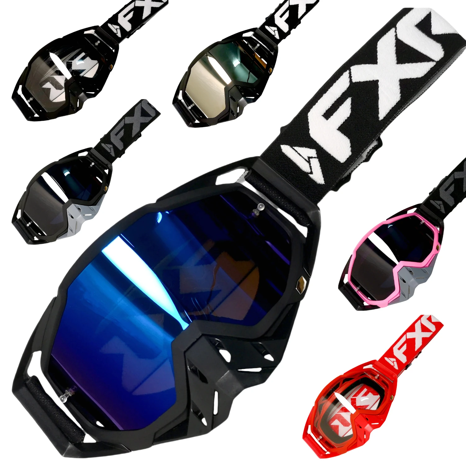 

Мотоциклетные очки FXR для бездорожья MX MTB, очки для мотокросса, скоростной спуск, езда на велосипеде, защита для гонок на велосипеде