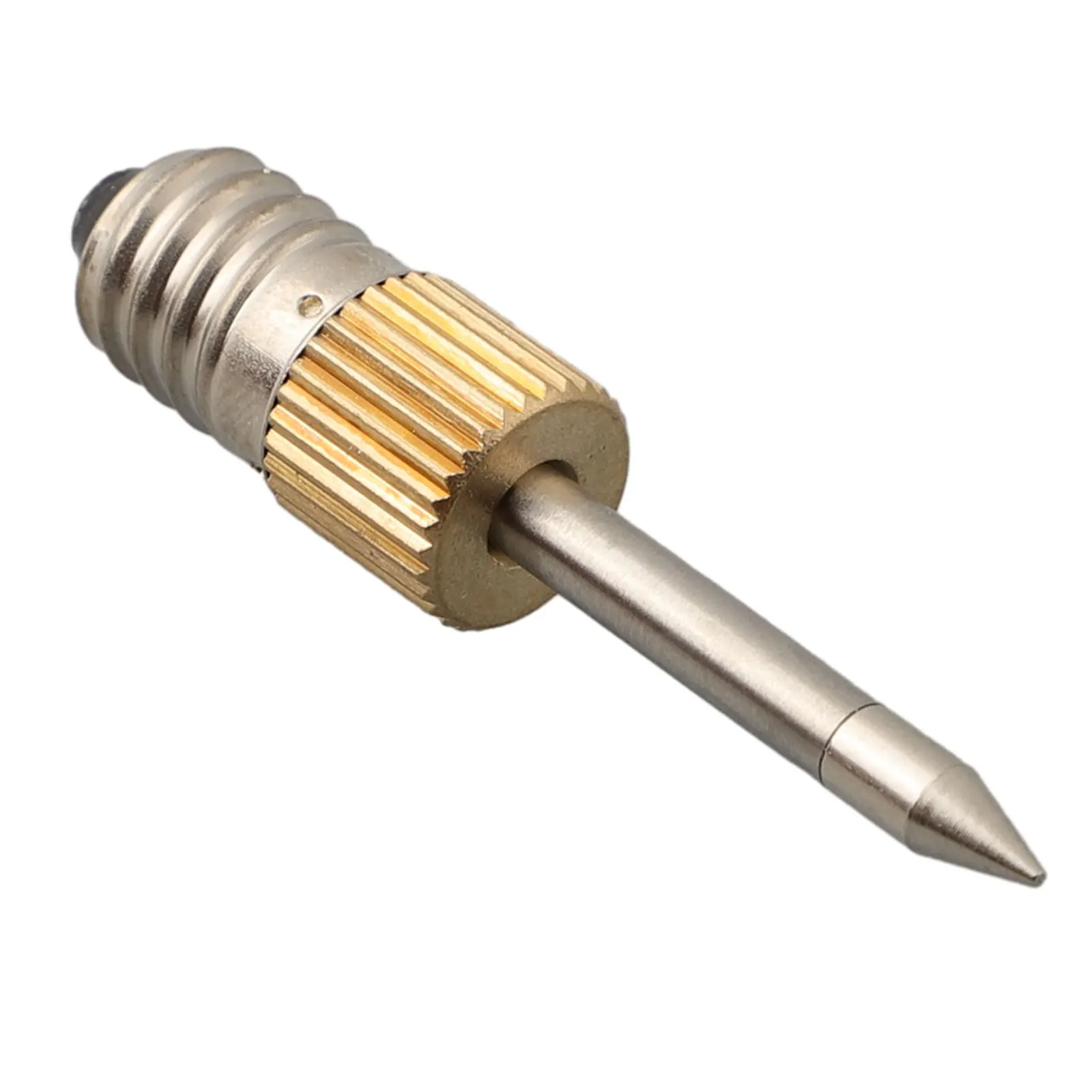 

Soldering Iron Tip Copper+Steel E10 Silver+Gold Welding 1.97inch Workshop 1pc Electric Home Interface Needle Tips