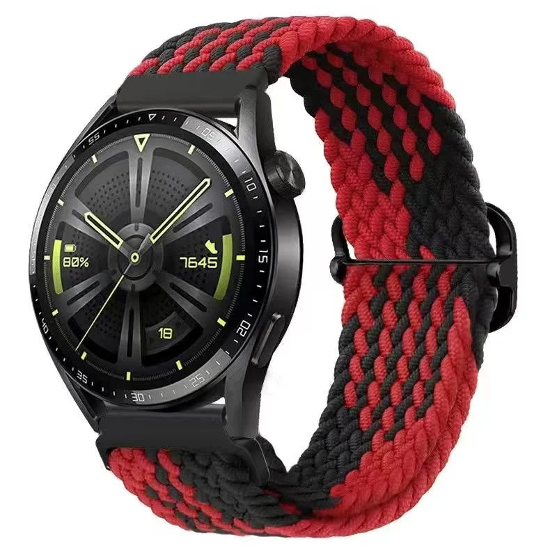 Braided Loop for Amazfit GTR 4/GTR 3/GTR 3 pro/BIP U /Bip U Pro/stratos 3/BIP lite/3/Bip 3 Pro Band Elastic Wristband 20mm 22mm