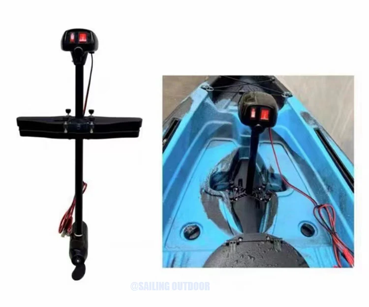 Kayak With Electric motor Instead Fin Pedal System Hand Outboard Motores Controllers Electric boat Propeller With Fixing Parts