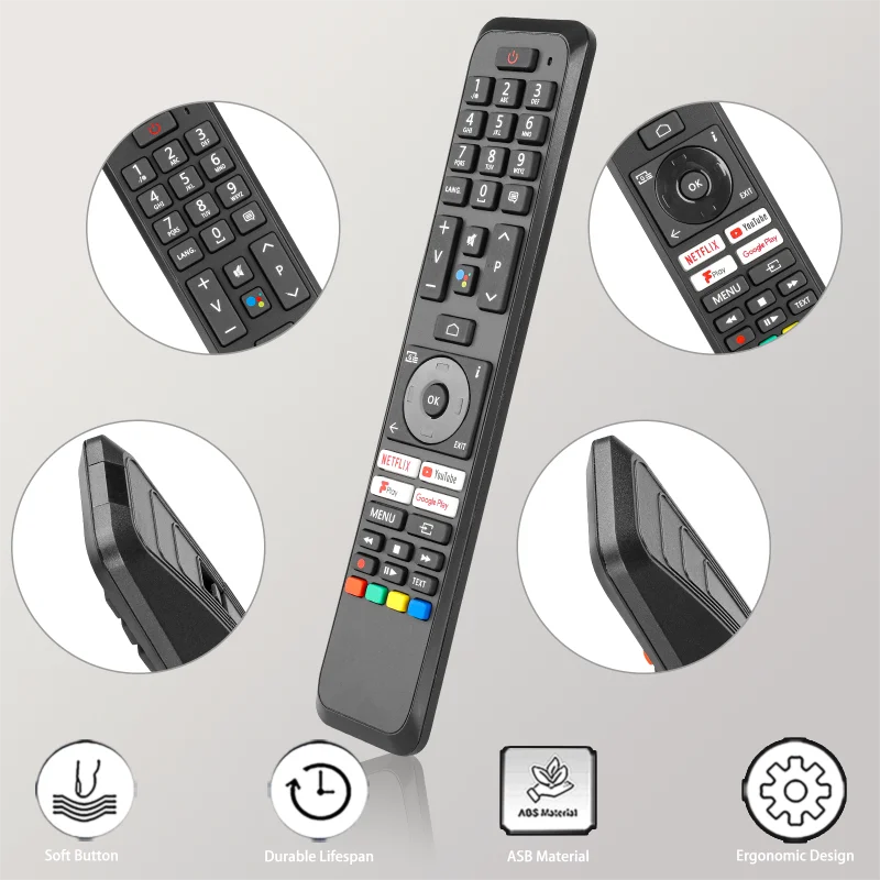 CT-8562 لاستبدال جهاز التحكم عن بعد الصوتي توشيبا مع أزرار NETFLIX PrimeVideo Google Play، لتلفزيون توشيبا 32WA3B63DA #3