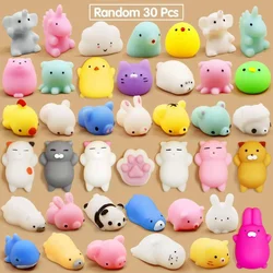 30pcs Rising Mochi Squishies Kawaii Abreact Soft Sticky Anima Squishy Toys For Kids Antistress Ball Squeeze Party Gift