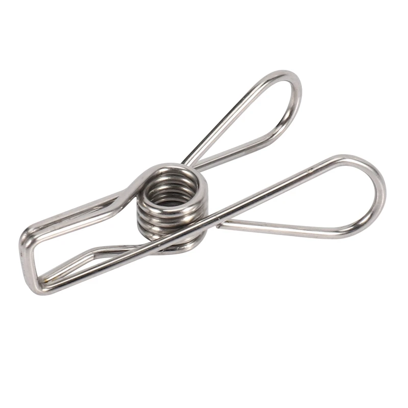 96 Pcs Stainless Steel Wire Clip, Multi-Function Clip, Utility Clip Pins Hanging Clip Office Fastener