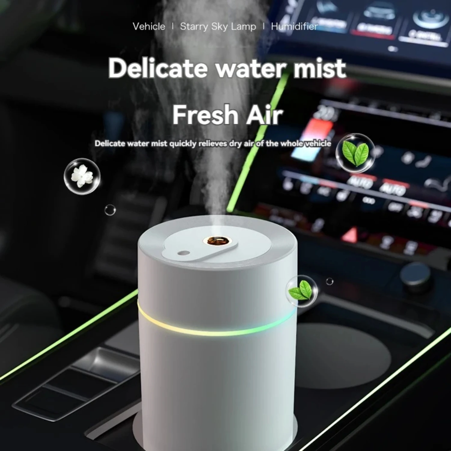 

Star Projection Car Humidifier USB Small Portable Large Fog Volume Aromatherapy Air Humidifier