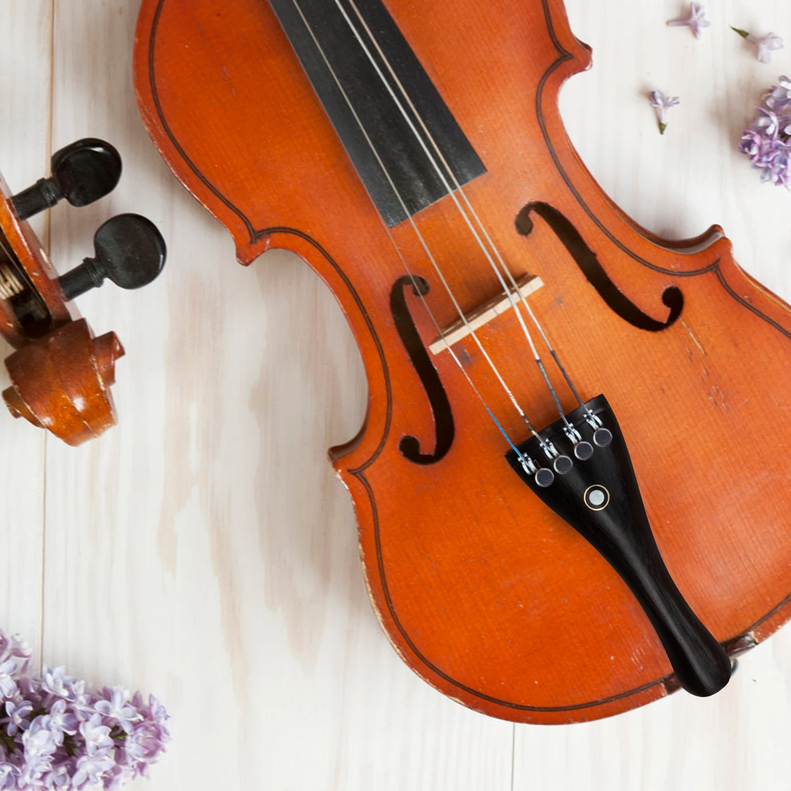 

String Pulling Board Accessories Violin Tailgut Complex Tailpiece Tool Ebony Durable Instrument Parts