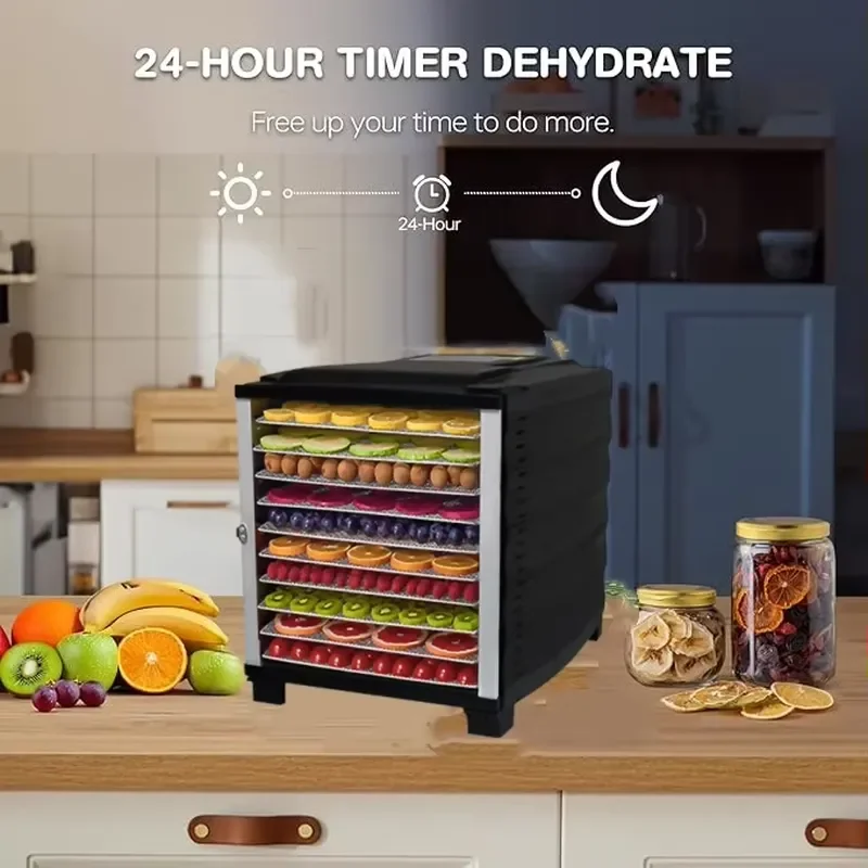 Pet Snack Dehydrator Vegetable and Meat Drying Machine Chicken Breast Meat mango Dried Fruit Dehydrator 800W Electric