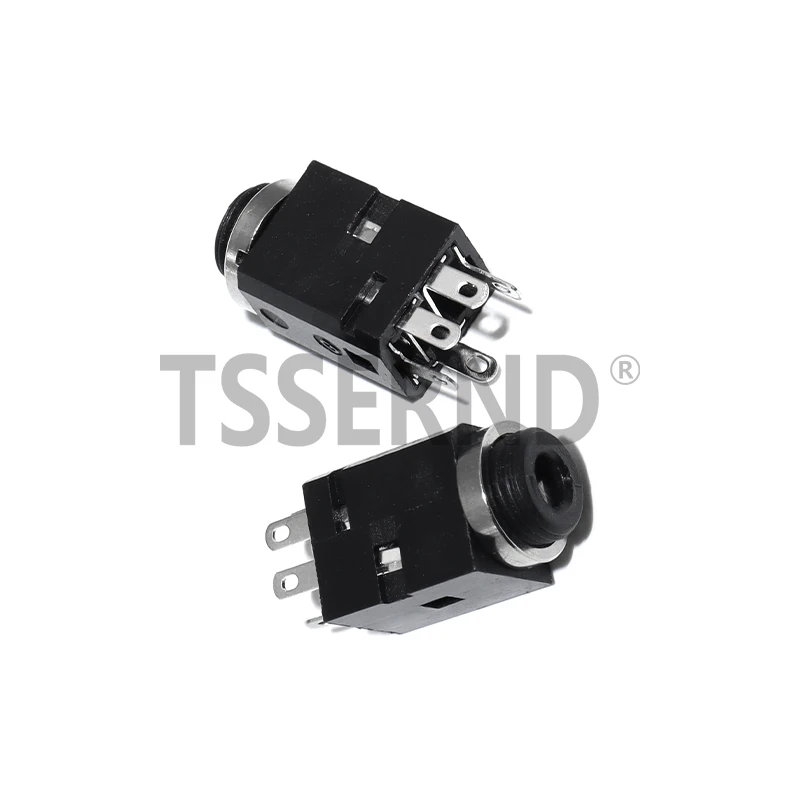 5Pcs 3.5mm 3/4/5 Pin Vertical Socket Female Socket Jack with Screw 3.5 Audio Headphone Connector PJ-341 Earphone Hole