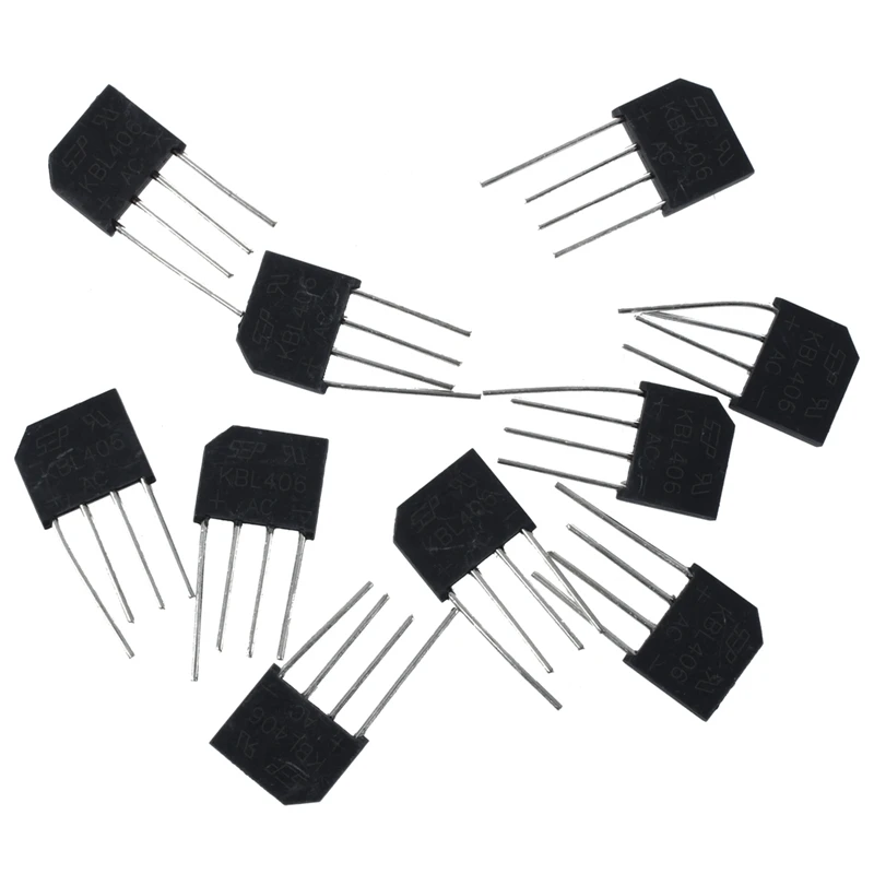 10Pcs KBL406 Bridge Rectifier