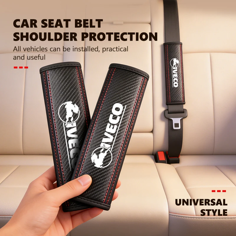 Car Belt Shoulder Protector Pad Interior Decoration Accessories For IVECO T-Way Artic Rigid Daily S-Way Eurocargo‌ 4x2 4x4
