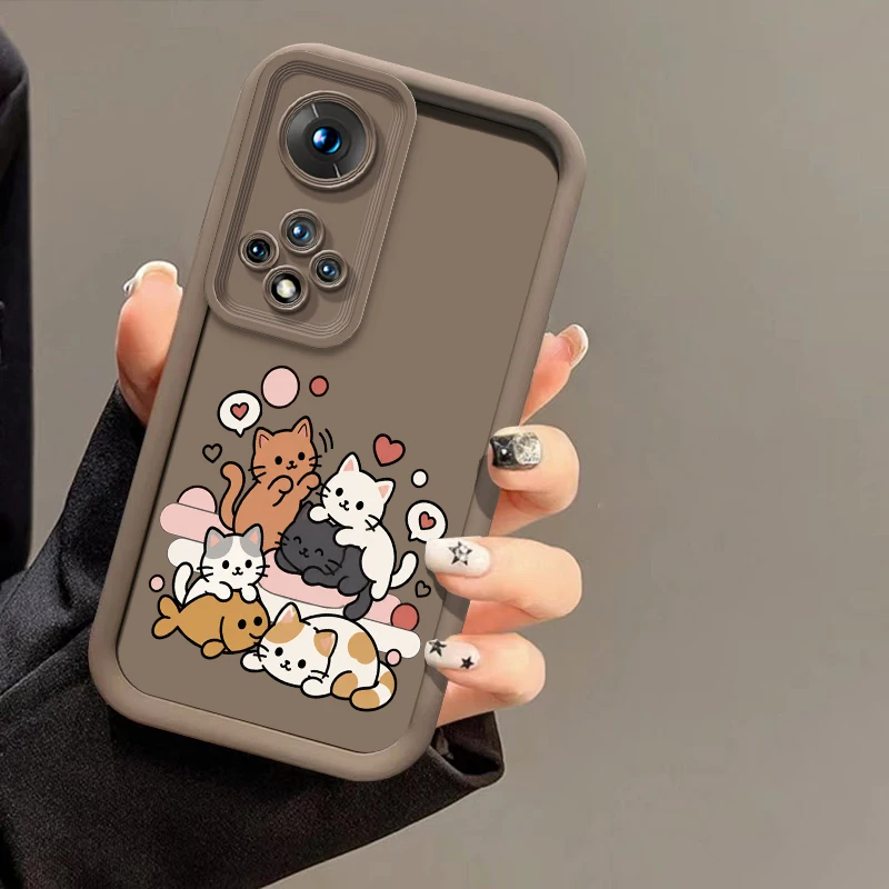 Cute Funny Cat Pattern Phone Case For Honor Magic 8 7 4 Lite 6 Pro Play 7T 8T 30 60 Plus Drop Resistant Silicon Soft Covers Capa